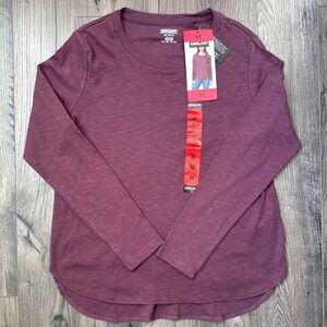 Kirkland Signature Womens Long Sleeve Crew Neck Top Purple M M M ITM ART 7771740